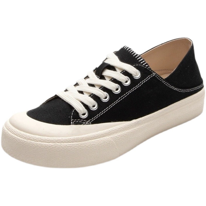 Ccvv K-style Casual Low Ankle Soft Bottom Canvas Women's Shoes